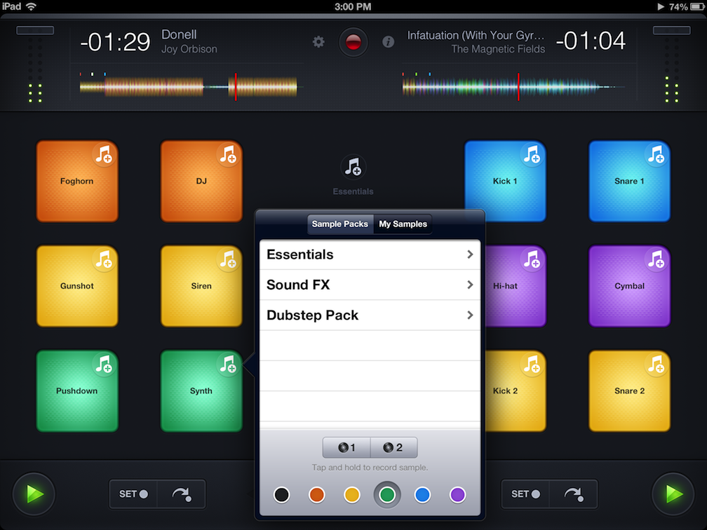 How to record session on djay app free
